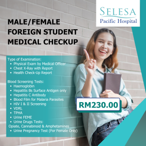 Male/Female Foreign Student Medical CheckUp