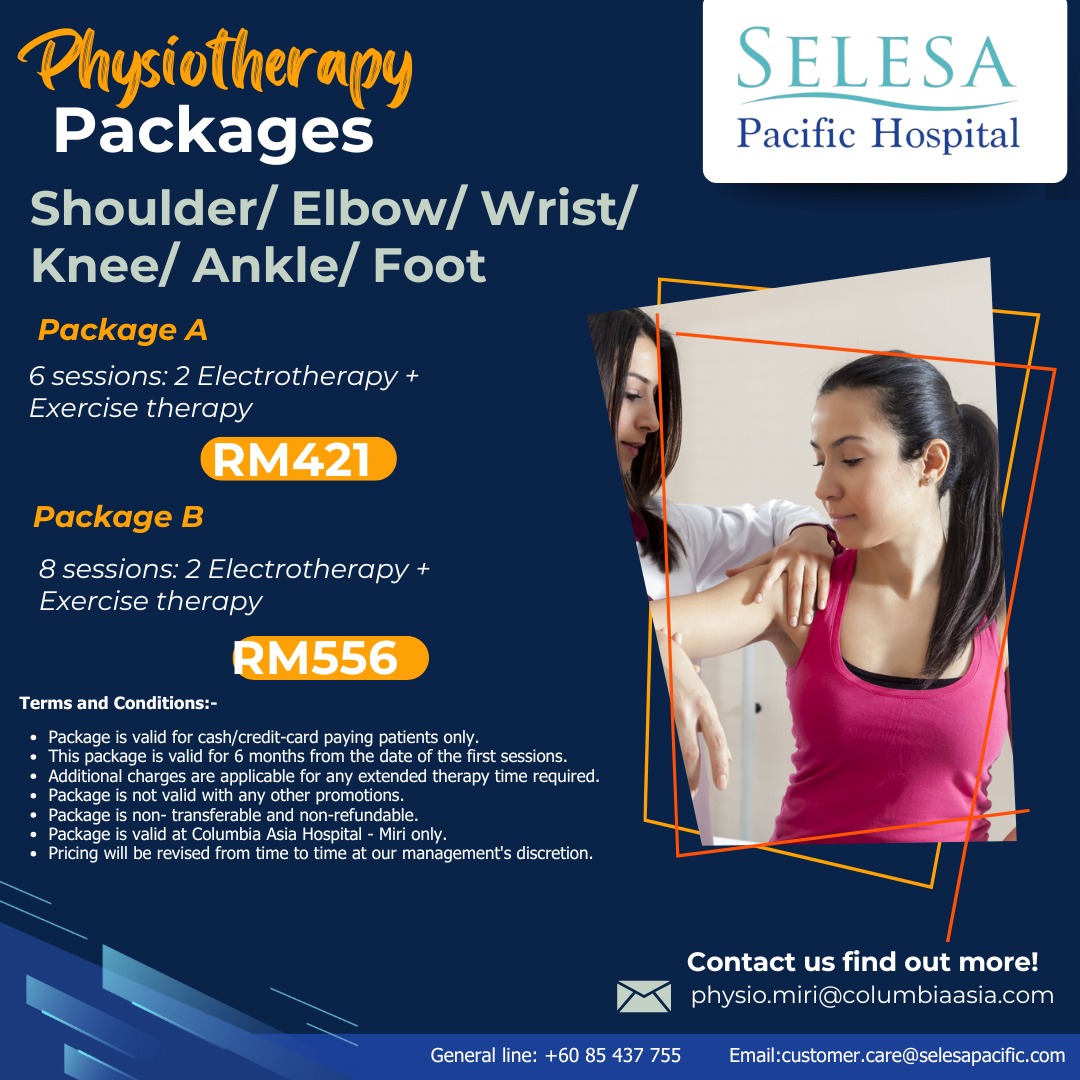 Physiotherapy Packages - Shoulder/Elbow/Wrist/Knee/Ankle/Foot