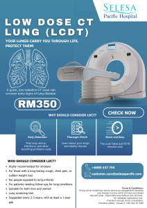 Low Dose CT Lung